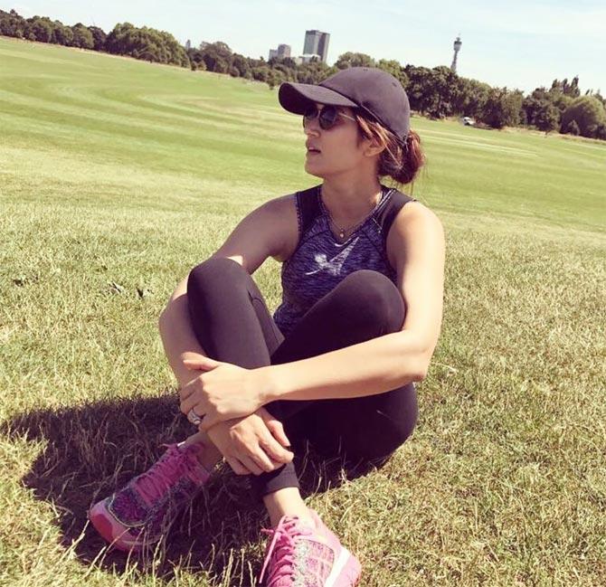 Sagarika Ghatge shared this photo of her sitting at a ground and wrote how she is missing the sun and the early morning run. Few of her celebs friends were quick to comment, Murli Kartik wrote, 