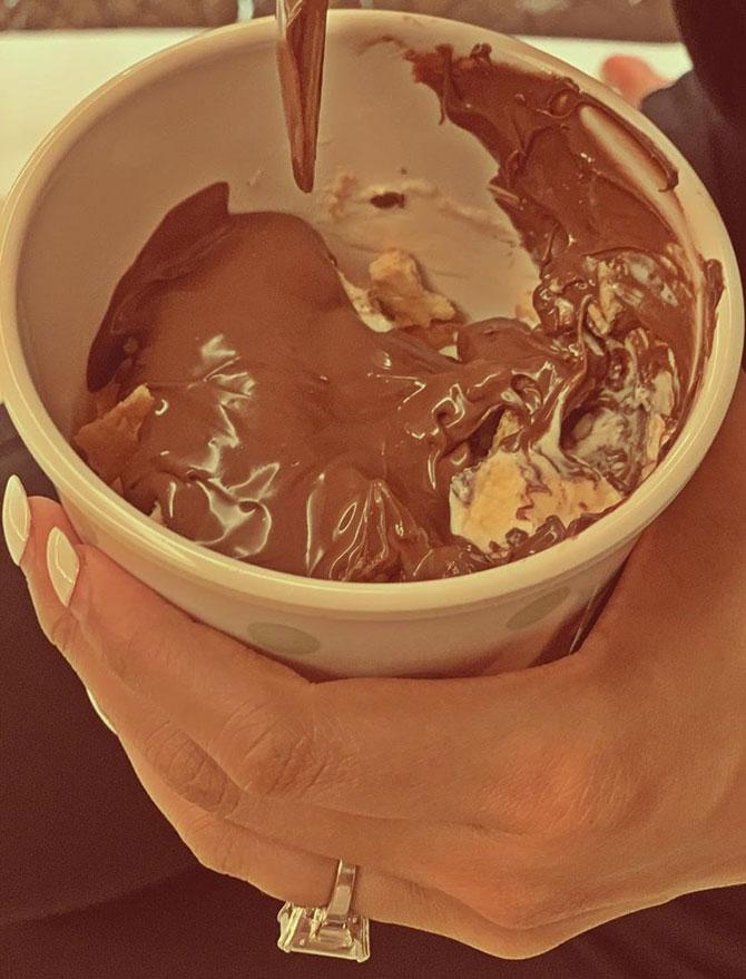 Speaking of indulging in her favourite foods, doesn't this look totally yummy? Sharing this photo, Deepika wrote, 