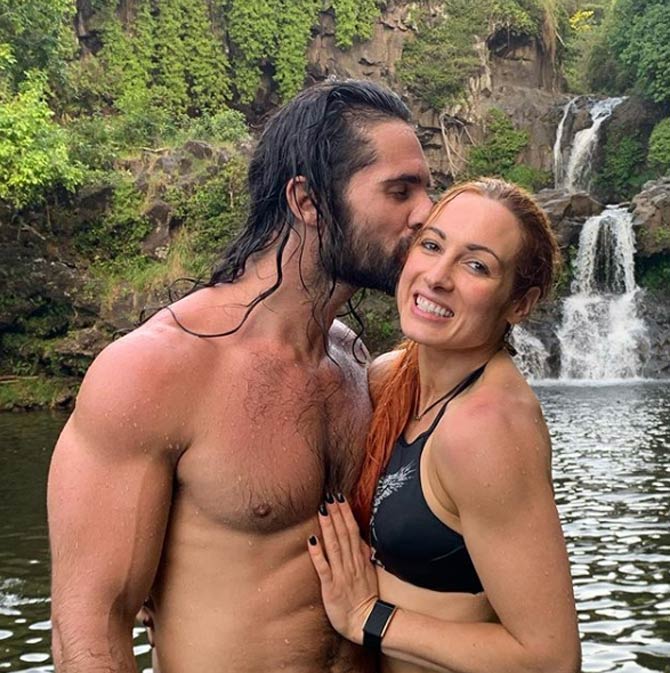 In May 2020 on WWE Raw, Becky Lynch relinquished her Raw women's championship after holding it for a record 400 days to Money in the Bank winner Asuka and revealed that she and Seth Rollins are going to have a baby.