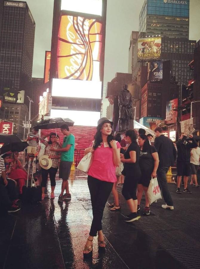 Shubhangi has been missing travelling to different scene locations across the globe. She shared a picture of her travel diaries to New York. She wrote, 