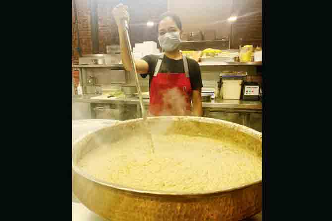 Chef Amninder Sandhu handles most of the cooking alone at her  central kitchen