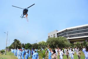 Showering petals to flypasts, armed forces thank corona warriors