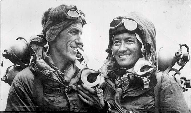 Edmund Hilary and Tenzing Norgay