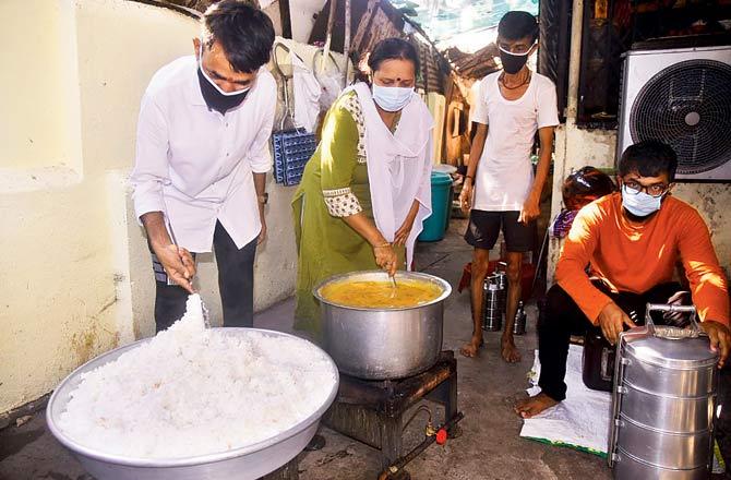 Cooking in progress at the venue