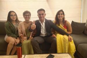Aamir suits up to cheer for niece Zayn's debut in Mrs Serial Killer