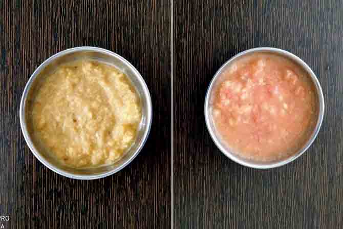 From left) The onion- ginger chutney and  tomato-garlic chutney  that Agarwal made  using the generator