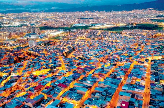 Aerial view of Ciudad Bolivar neighbourhood, south of Bogota during the COVID-19 pandemic. Pics/AFP