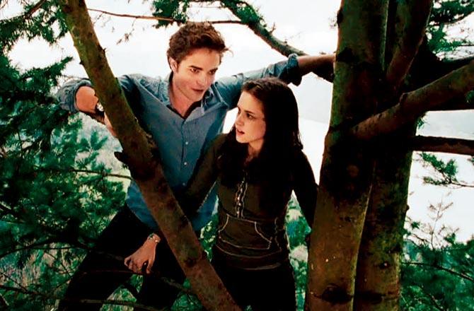 A still from the movie Twilight, that is based on Meyer