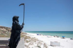 Coronavirus: This Grim Reaper spreads message of social distancing