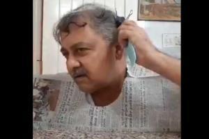Viral video: Man gives himself a haircut; now netizens are loving it