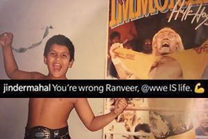 Jinder Mahal 'corrects' Ranveer Singh over throwback Hulk Hogan post