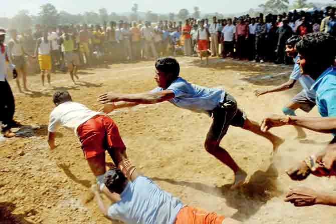 A game of kho-kho being played at Dantewada village in Chhattisgarh. PIC FOR REPRESENTATION PURPOSE ONLY