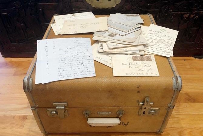 The suitcase Laurie Winslow Sargent found with Gladys’ letters inside