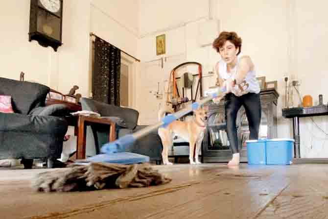 YouTuber and influencer Scherezade Shroff has been sharing  relatable content, like this post of swabbing her home. Shroff, who otherwise specialises in fashion and lifestyle content,  has been running Quarancharity, where you pay to watch inspirational sessions by experts, which she curated. All proceeds go to charity