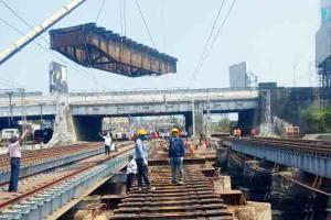 Pending for 3 years, rail bridge re-girding completed in 14 hours