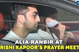 Ranbir, Alia, Shweta Bachchan attend late Rishi Kapoor's prayer meet