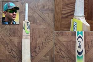 'This baby': Ponting shares pics of favourite bat, says it's worn out