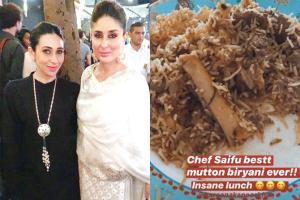 Karisma and Kareena relish mutton biryani cooked by Saif Ali Khan