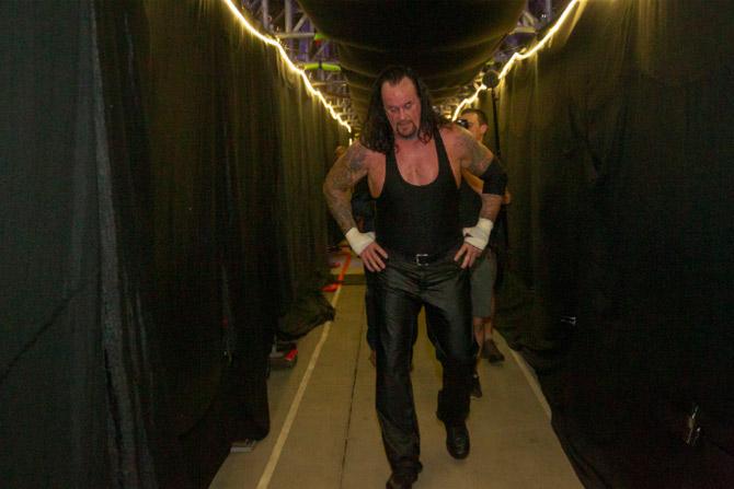 Undertaker backstage at WrestleMania 33