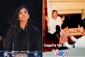 Late Kobe Bryant's daughter Capri takes her first steps