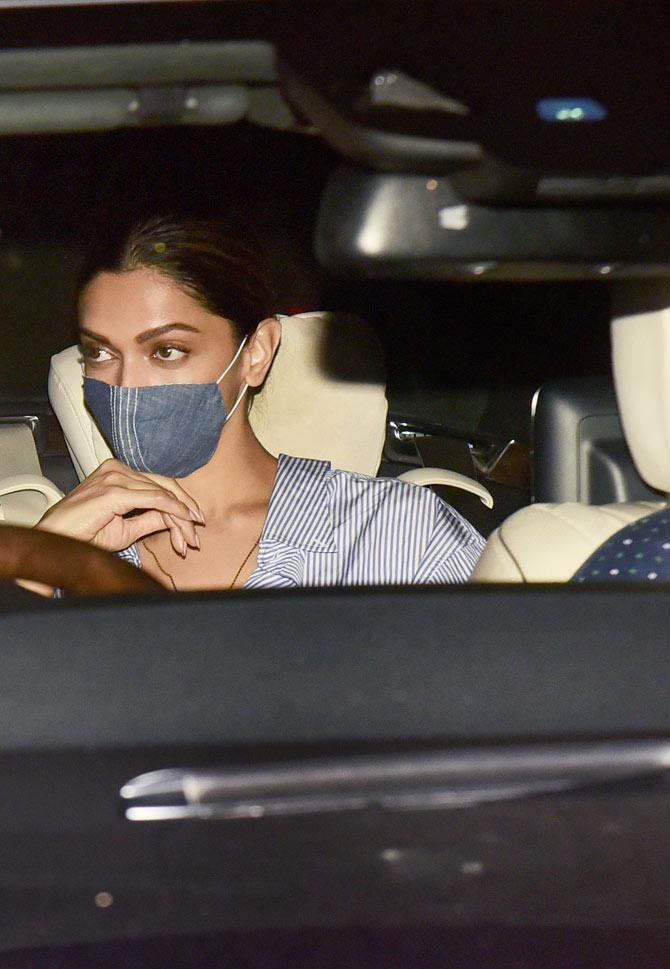 Deepika Padukone was seen wearing a striped shirt dress during the outing. With travel restrictions being eased in phases over the past few weeks, the director shot with the three actors in Goa.