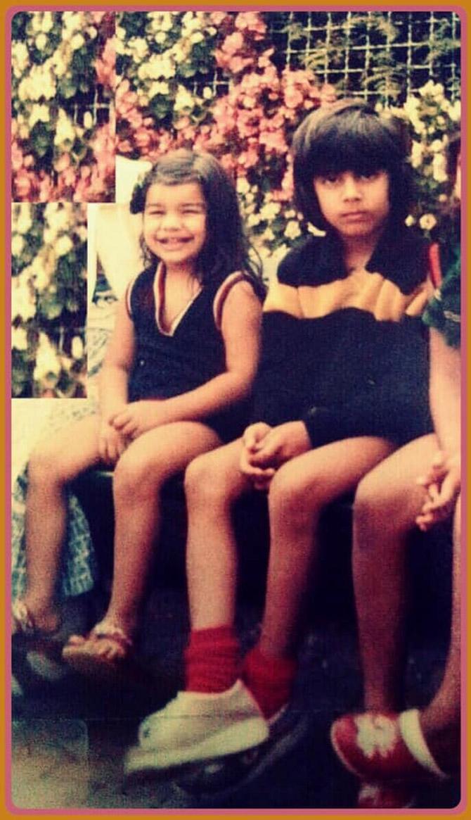Mink Brar aspired to become a successful filmmaker and in 2006, she joined hands with her brother Punnu Brar to start their production house called Bro and Sis Productions. In picture: A childhood picture of Mink with her brother Punnu.