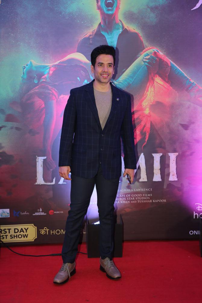Tusshar Kapoor, who is the producer of the film, showed off his dapper side in blue suit.