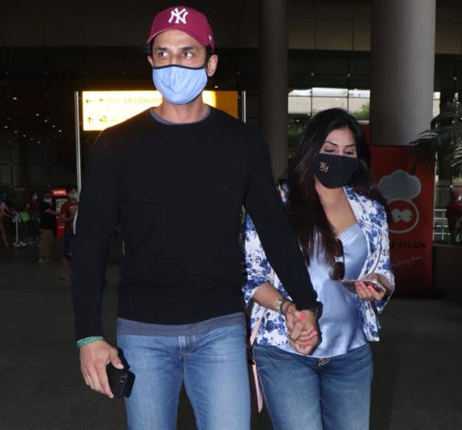 Amit Gaur was also spotted at the Mumbai airport.