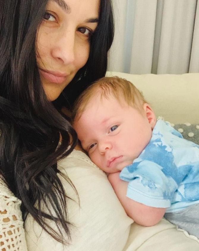 On the same day - January 29, 2020 - Brie Bella announced that she too was pregnant with a second child along with Daniel Bryan. Brie gave birth to a son on August 1, 2020, and named him Buddy.