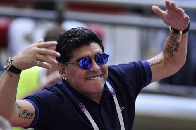 Diego Maradona had played for various football clubs such as Barcelona, Napoli, Sevilla, Boca Juniors and Argentinos Juniors.