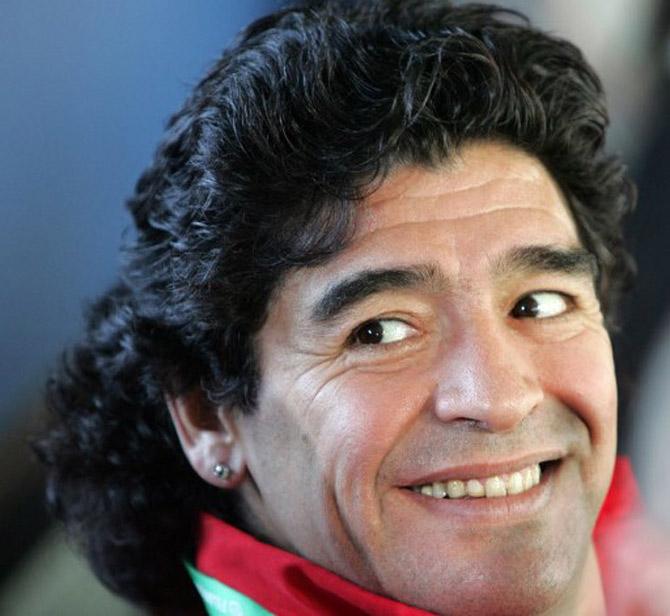 Diego Maradona was famously nicknamed as 'El Pibe de Oro (The Golden Boy) in football.