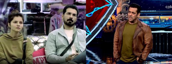 Master host Salman Khan next took Rubina and Abhinav to the task. He said that Abhinav's actions in Bigg Boss made Rubina look bad. Salman also said that Abhinav always made his own image safe while his wife Rubina was made to look as the baddie! Rubina, too agreed to the fact that somewhere, her husband Abhinav, was making her look weak. It was a highly emotional moment for the couple as they realized the differences that were there between them.