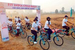Mumbai: CISF cycles its way to better physical health