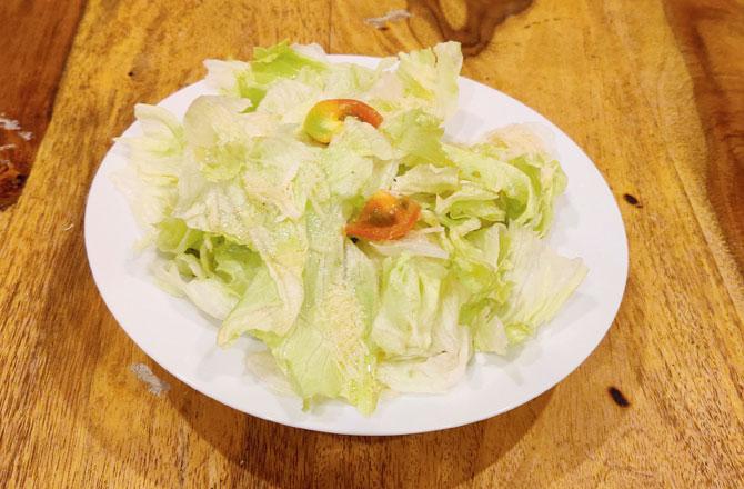 One Tight Wrap special Caesar salad