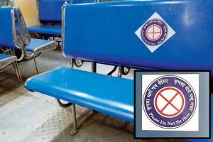 Mumbai: Commuters scoff as CR puts stickers on seats for distancing
