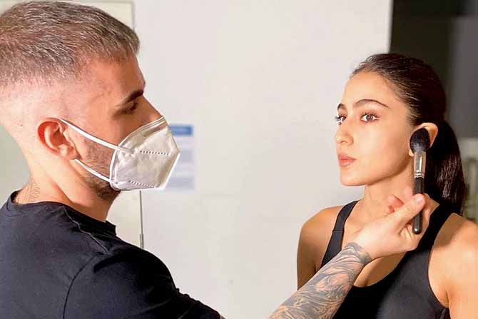 Florian Hurel with Sarah Ali Khan