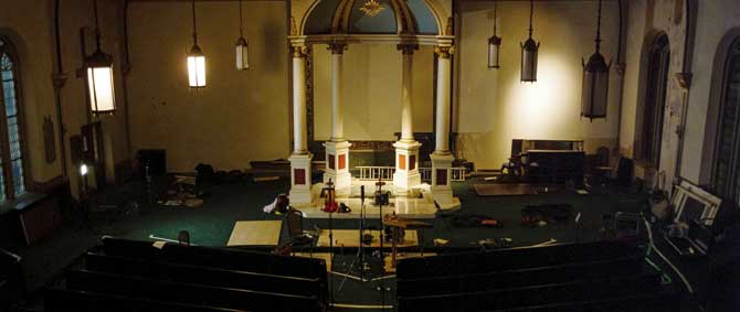 The church in New York where Periphery was recorded. Pic/Radhika Chalasani