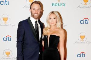 Dustin Johnson whisks fiancee Paulina and pals away to the Caribbean