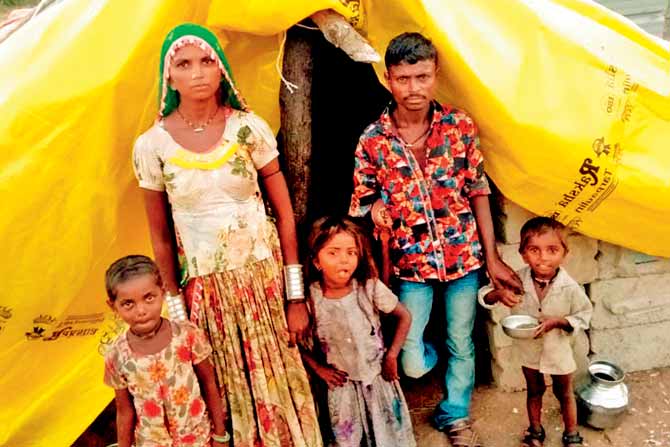 Rupal Bhai Koli, a daily wage worker, has been assisted by Dinesh Sanghvi’s NGO Gram Swaraj Sangh. Koli has a family of seven