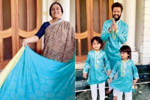 Riteish Deshmukh's Diwali kurtas recycled from mother's silk sarees