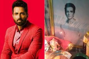 Here's how Sonu Sood reacted to a fan placing his photo in home temple