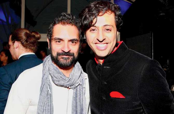 Kale with Salim Merchant, who produced the documentary