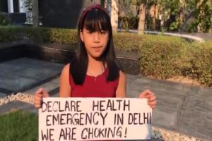 'Declare health emergency in Delhi': 9-year-old climate activist