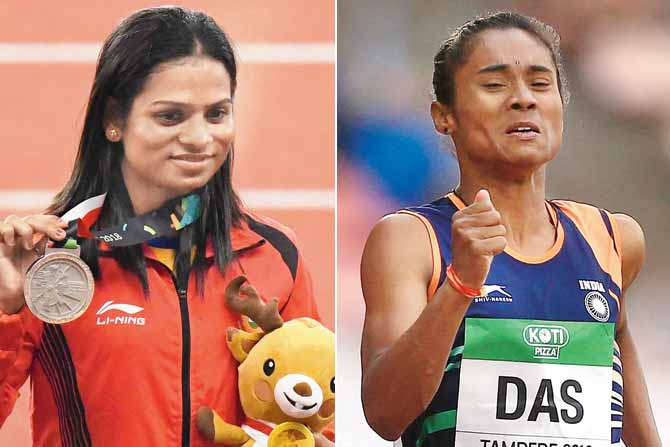 Dutee Chand and Hima Das
