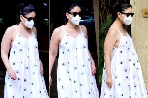 Kareena Kapoor ups the maternity fashion game in this flowy white gown