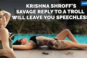 Krishna Shroff gives SAVAGE reply to troll who asked her this
