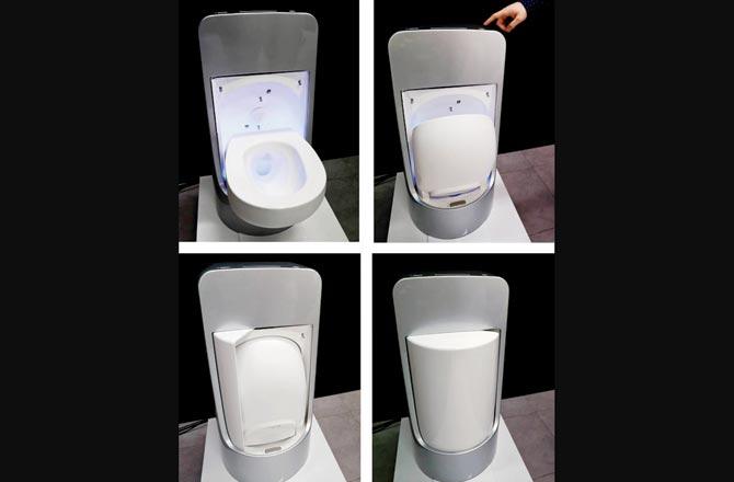 Touch-me-not toilet