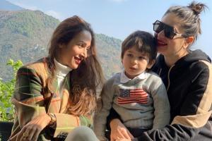 See Photo: Malaika shares her 'Mountain bliss' with Kareena and Taimur
