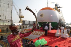 Navy's fifth submarine 'Vagir' inaugurated at Mazgaon Docks in Mumbai