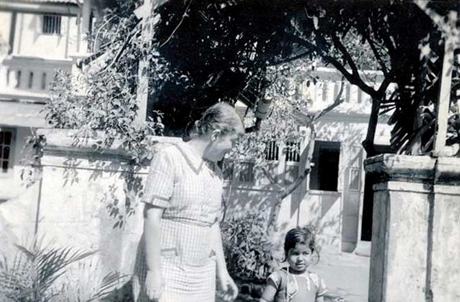 Magda outside her 56 Ridge Road home in Bombay, 1938. Pic courtesy/Lina Bernstein & Sophie Seifalian